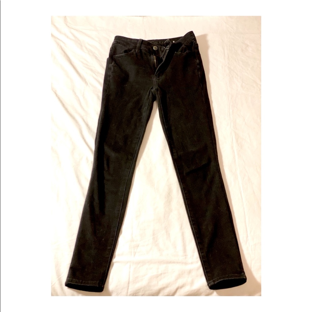 High Waist Black Skinny Jeans